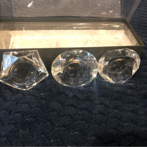 Home Essentials and Beyond glass tea light holder set - Picture 4 of 7